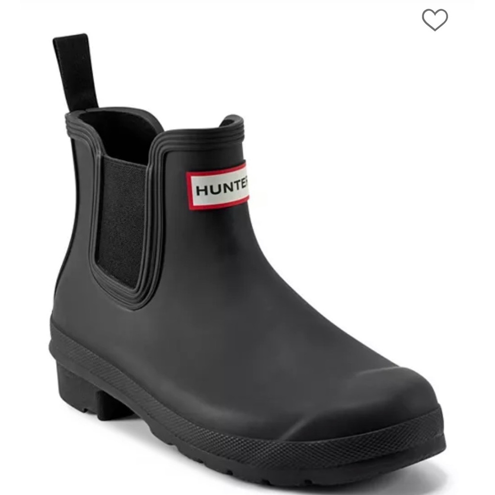 Hunter Black Ankle Boots